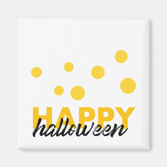 Imã Design de Feliz Halloween moderno e divertido (Frente)