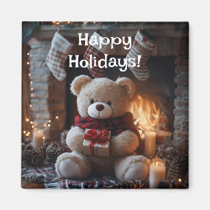 Imã Design de Feriado de Urso Cozy Teddy