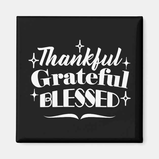 Imã Design de Férias de Ação de Graças de Espumante (Frente)