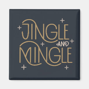 Imã Design de Festivo Jingle e Mingle Holiday