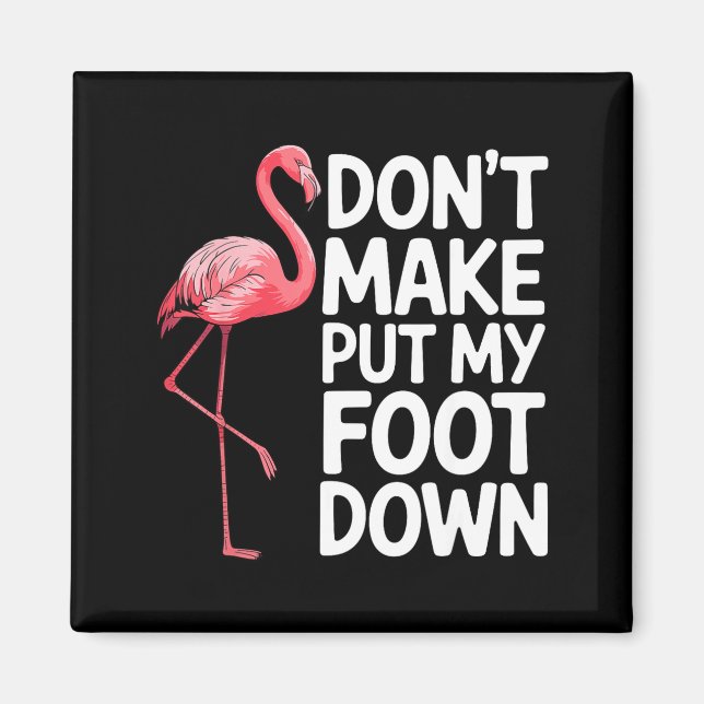 Imã Design de Flamingo Engraçado para Homens Mulheres  (Frente)