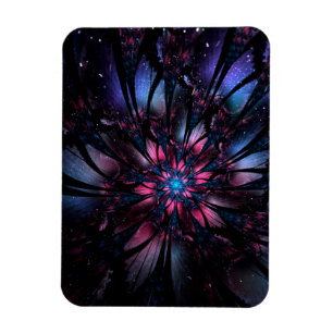 Ímã design de flor fractal abstrato.