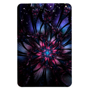 Ímã design de flor fractal abstrato.