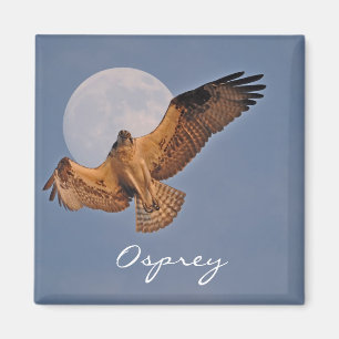Imã Design de Foto de Osprey e Super Moon