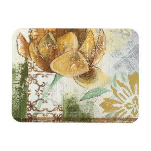 Ímã Design de Fresco Decorativo com Flor Global