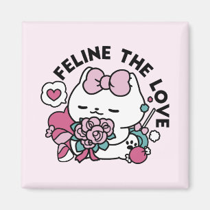 Imã Design de Gato Dia de os namorados Bonito - Feline