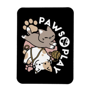 Ímã Design de Gatos Fofos e Divertidos – Arte Divertid