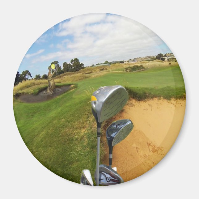 Imã Design de Golfe Australiano Engraçado, Magnet (Frente)