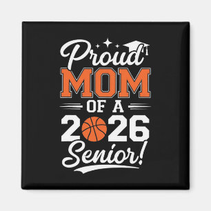 Imã Design de Graduação de Basquete Senior Mãe Orgulho