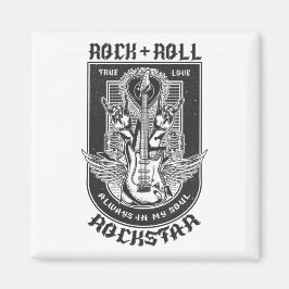 Imã Design de Guitar Rock