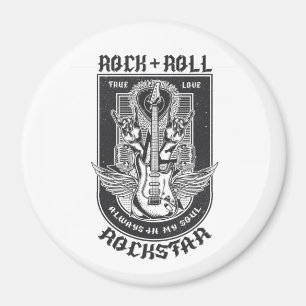 Imã Design de Guitar Rock