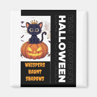 Imã Design de Halloween de Gato Preto Assustador – Noi
