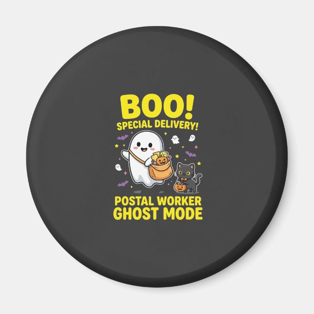 Imã Design de Halloween do Modo Fantasma do Trabalhado (Frente)