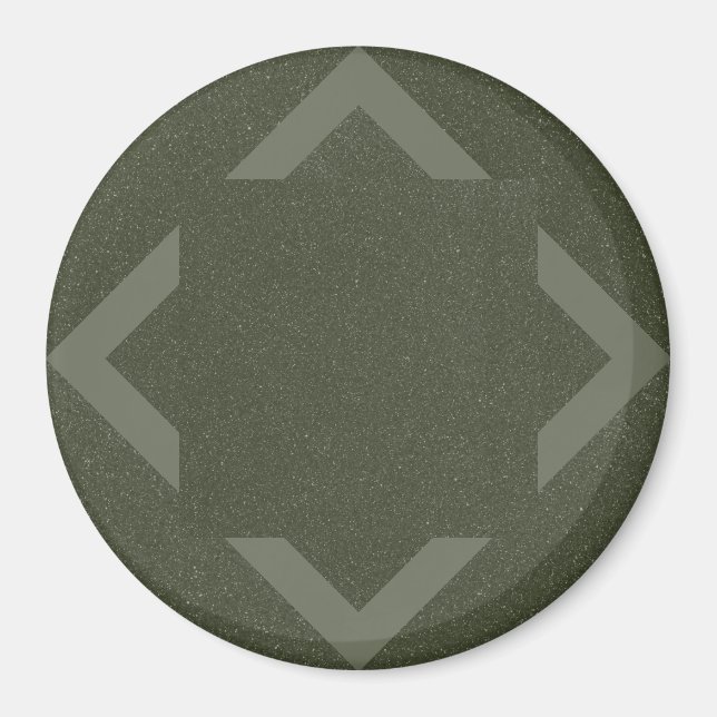 Imã Design de Ímã Chevron Verde Musgo (Frente)