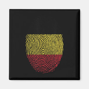 Imã Design de Impressão Digital da Bélgica em Homenage