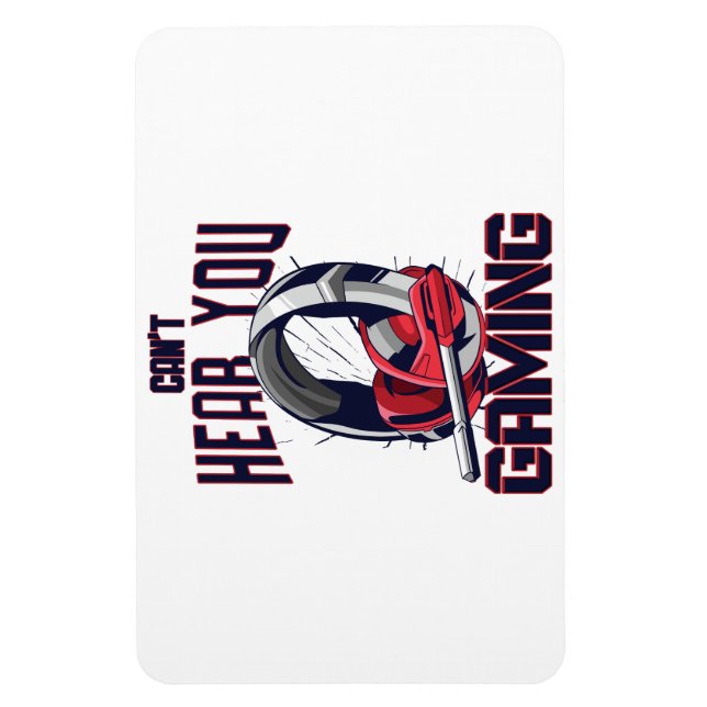 Ímã Design de jogos com fone de ouvido (Vertical)