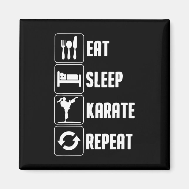 Imã Design De Karate Engraçado Para Homens Mulheres Co (Frente)