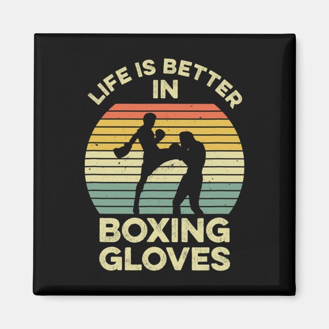 Imã Design de Kickboxing Para um Lutador de Muay Thai  (Frente)