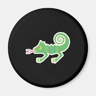 Imã design de lagarto tribal