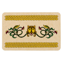 Ímã Design de Leão Medieval