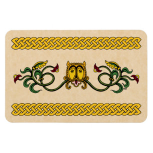 Ímã Design de Leão Medieval