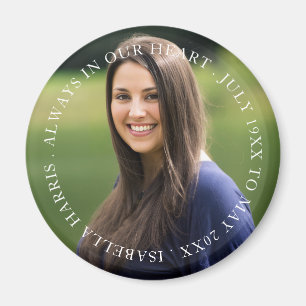 Imã Design de Lembrança de Tributo Fotográfico Memoria