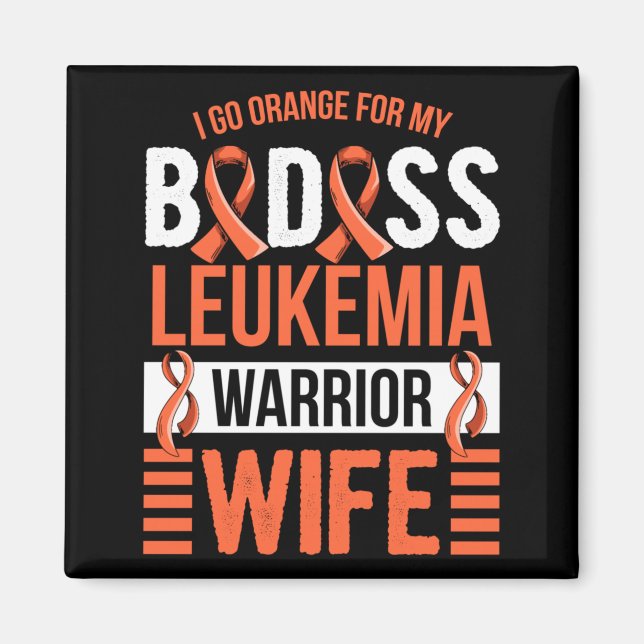 Imã Design de Leucemia Aml Masculino Para Um Marido De (Frente)