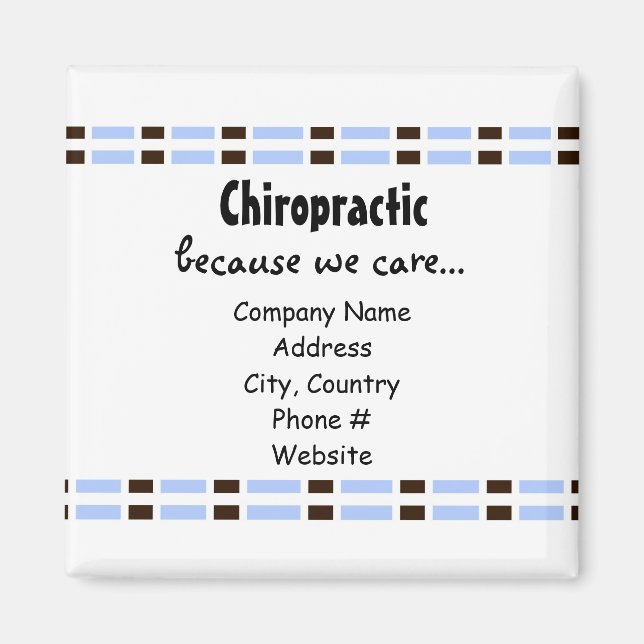 Imã Design de Link Azul (Frente)