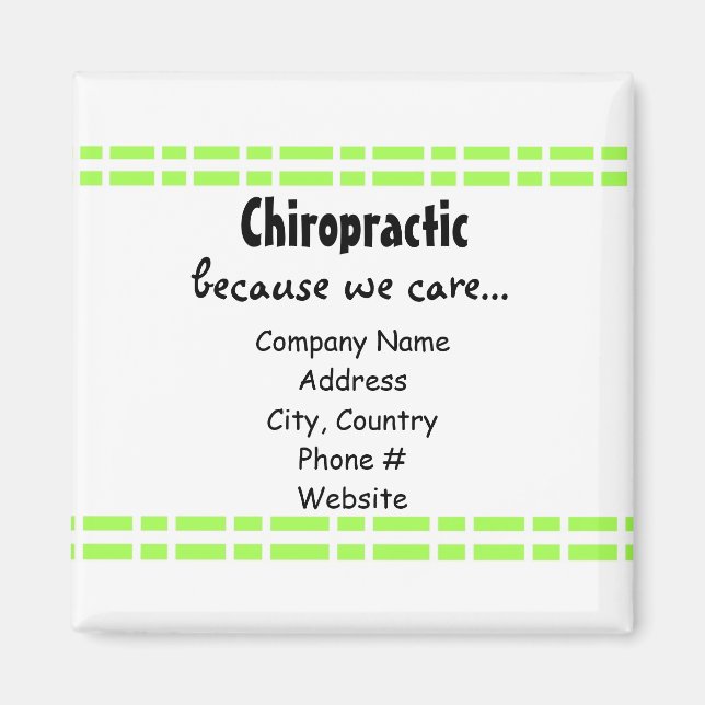 Imã Design de link verde (Frente)