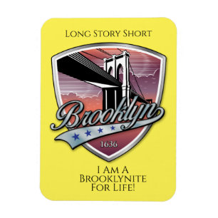 Ímã Design de logotipo do Brooklyn