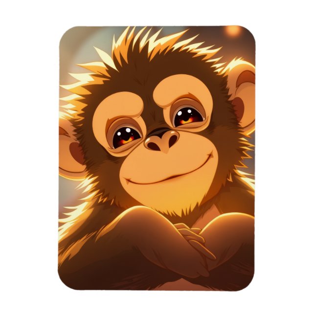 Ímã Design de Macaco (Vertical)