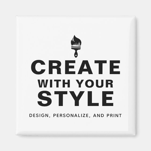 Imã Design de Marca Personalizado para Empresa (Frente)