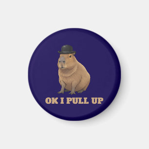 Imã Design de meme de capivara engraçado e moderno