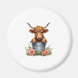 Imã Design de Mercado de Flores de Vaca das Terras Alt