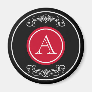 Imã Design de monograma elegante