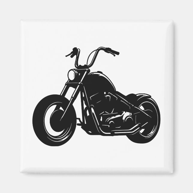 Imã Design de Moto Cruiser Clássico (Frente)