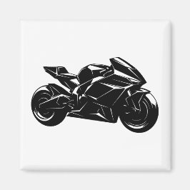 Imã Design de Motocicleta Esportiva Futurista