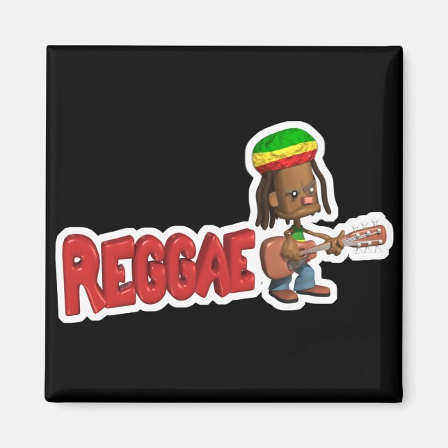 Imã design de música reggae (Frente)
