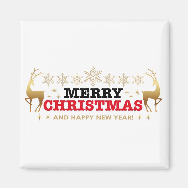 Imã Design de Natal e Ano Novo (Frente)