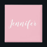 Imã Design de Nome da Jennifer Personalizada da Caligr<br><div class="desc">Crie seu próprio design personalizado. Você pode mudar a cor da letra branca da caligrafia de estilo manuscrito para outra opção de tendência cursiva. Altere o tamanho da fonte para ajustado do seu nome personalizado. Esta mensagem de texto pessoal pode ocupar a maior parte da área do impressão que você...</div>