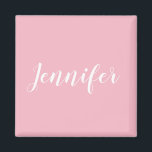 Imã Design de Nome da Jennifer Personalizada da Caligr<br><div class="desc">Crie seu próprio design personalizado. Você pode mudar a cor da letra branca da caligrafia de estilo manuscrito para outra opção de tendência cursiva. Altere o tamanho da fonte para ajustado do seu nome personalizado. Esta mensagem de texto pessoal pode ocupar a maior parte da área do impressão que você...</div>