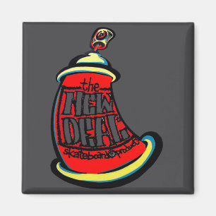 Imã Design de Novo Skateboard Aerosol