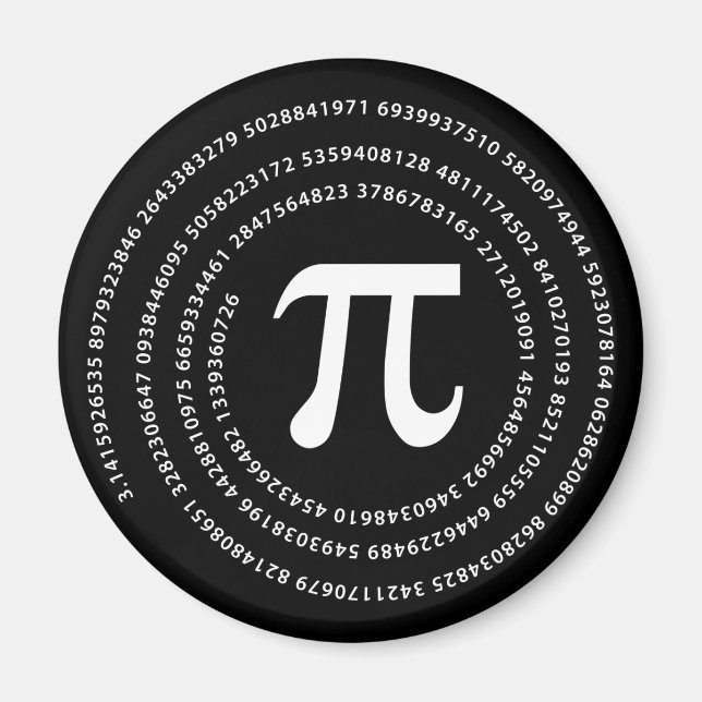 Imã Design de número de pi (Frente)