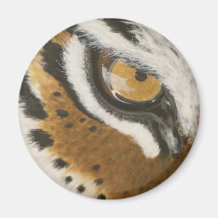 Imã Design de olho de tigre pintado artístico