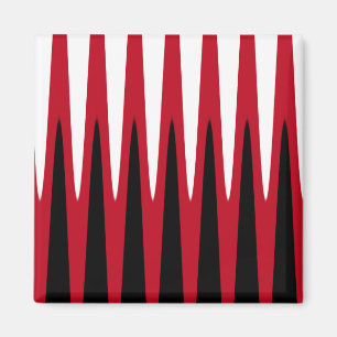 Imã Design de onda vermelho