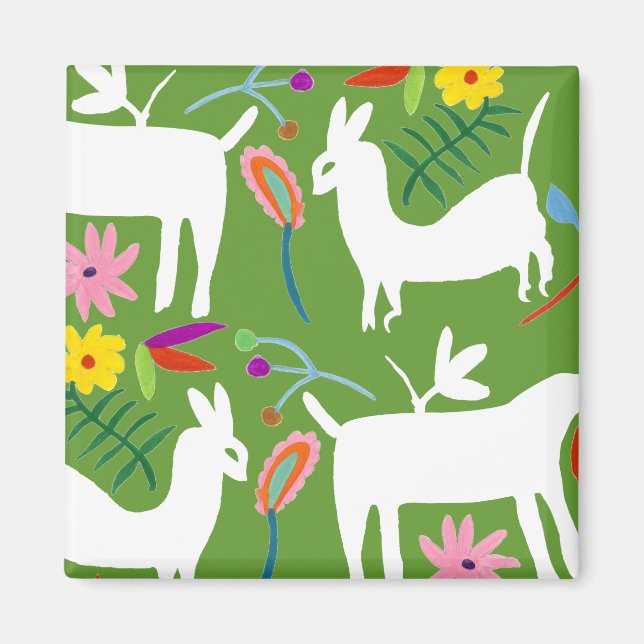 Imã Design de Otomi Moderno | Llama Donkey Design (Frente)