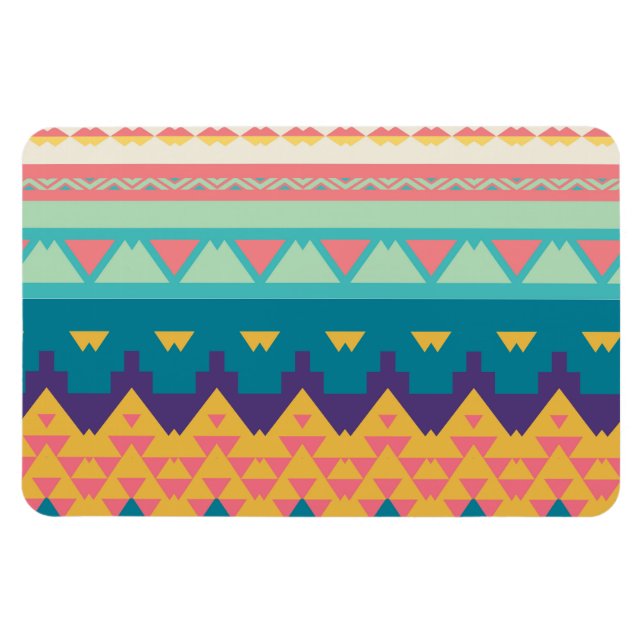 Ímã Design de pastel tribal (Horizontal)