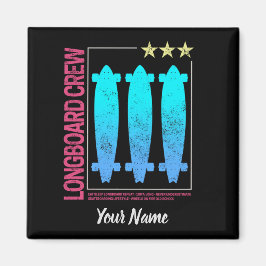 Imã Design de Patinador de Vintage de Quadro Retro