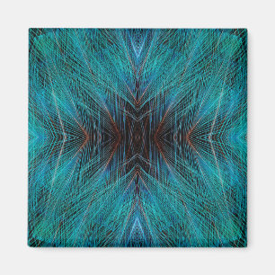 Imã Design de Pena Fractal do Ave do Paraíso