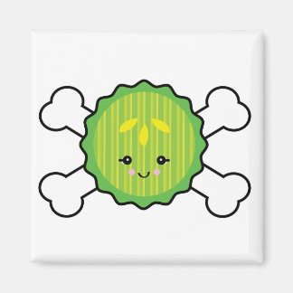 Imã design de picles de kawaii